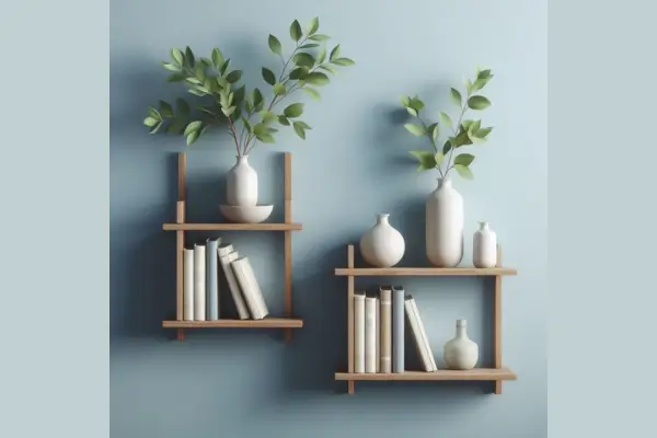 Organizando com Estilo: Prateleiras Flutuantes e Nichos Decorativos